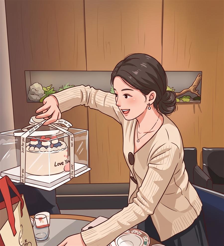 生日聚会当天的照片