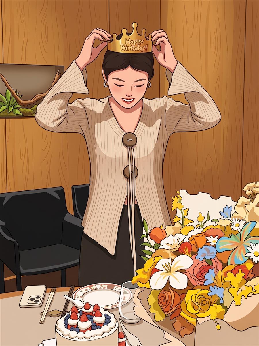 生日聚会当天的照片